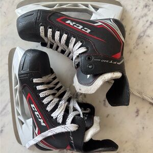 CCM Kids Shoes Black and Red